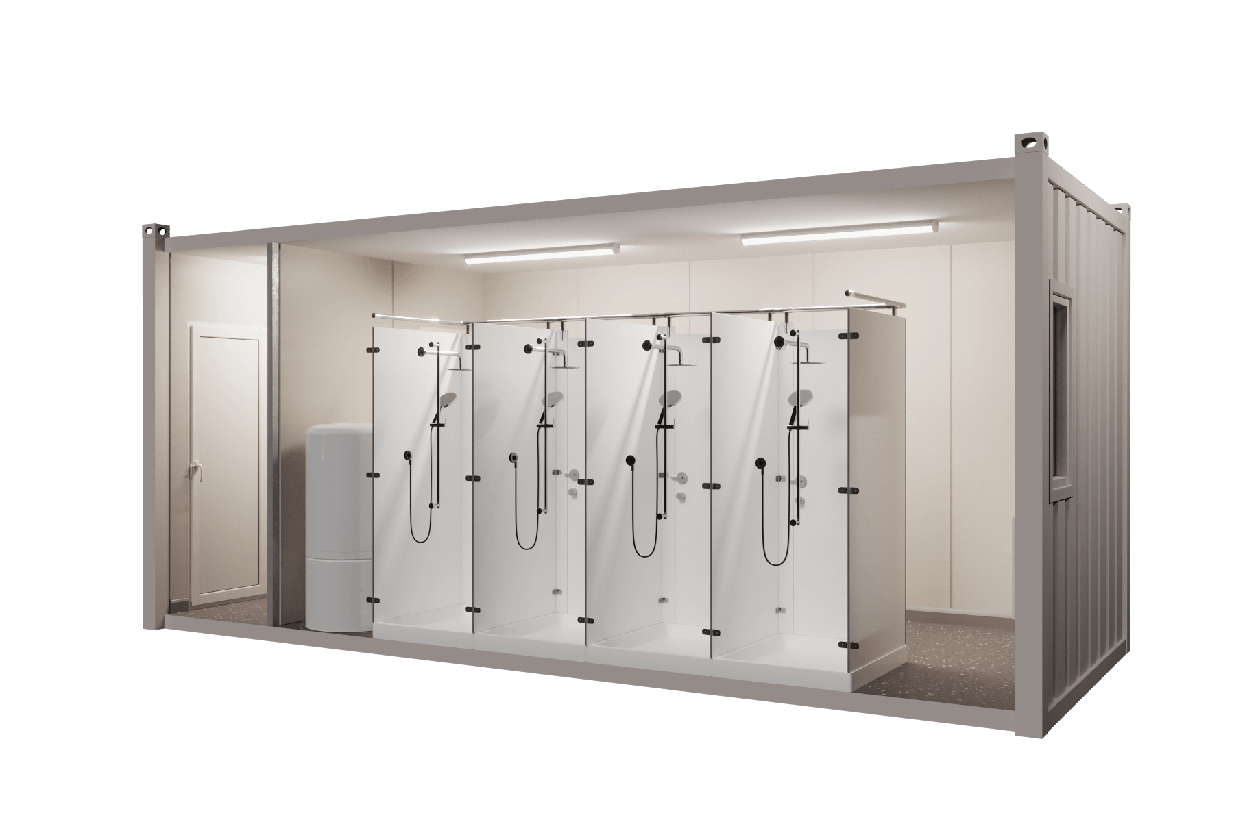 Shower container for rent