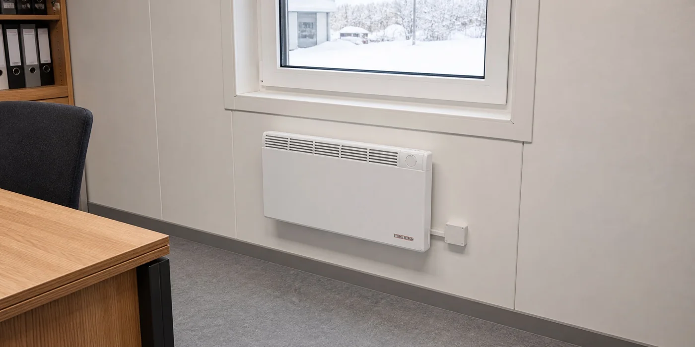 Настенный электроконвектор STIEBEL ELTRON в модульном здании