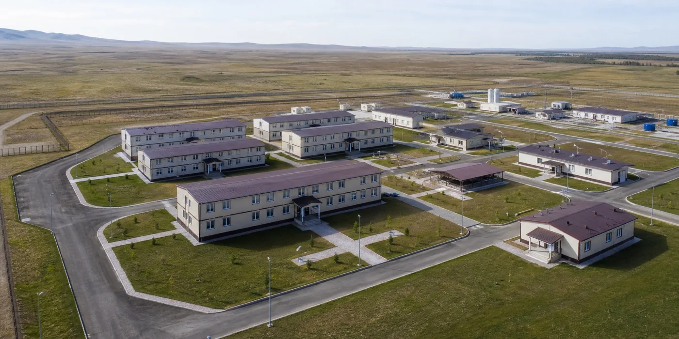 Вахтовый городок из модульных зданий в Казахстане